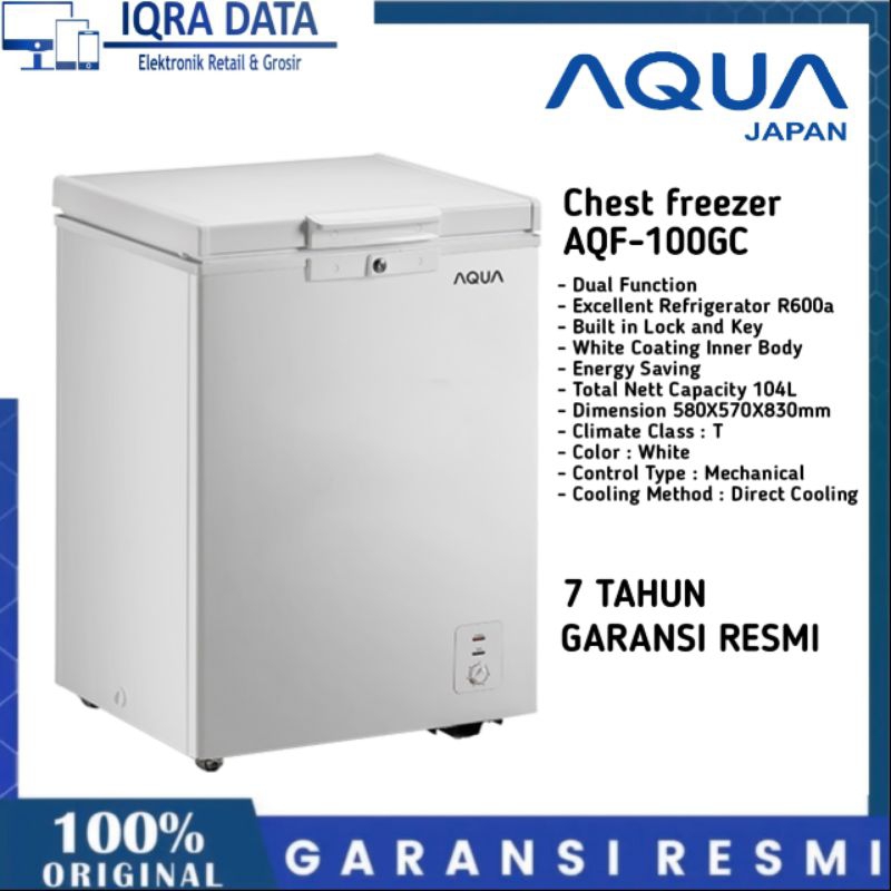 Jual Freezer Box Aqua Liter Aqf Gc Garansi Resmi Tahun Shopee Indonesia