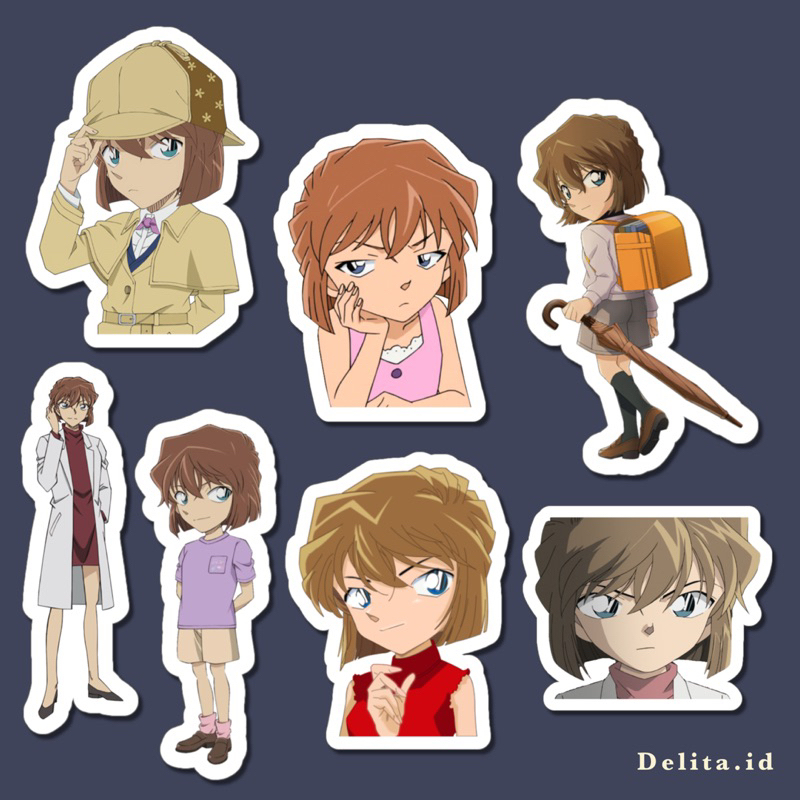 Jual Sticker Anime Detective Conan Shinichi Kudo Kaito kid Conan ...