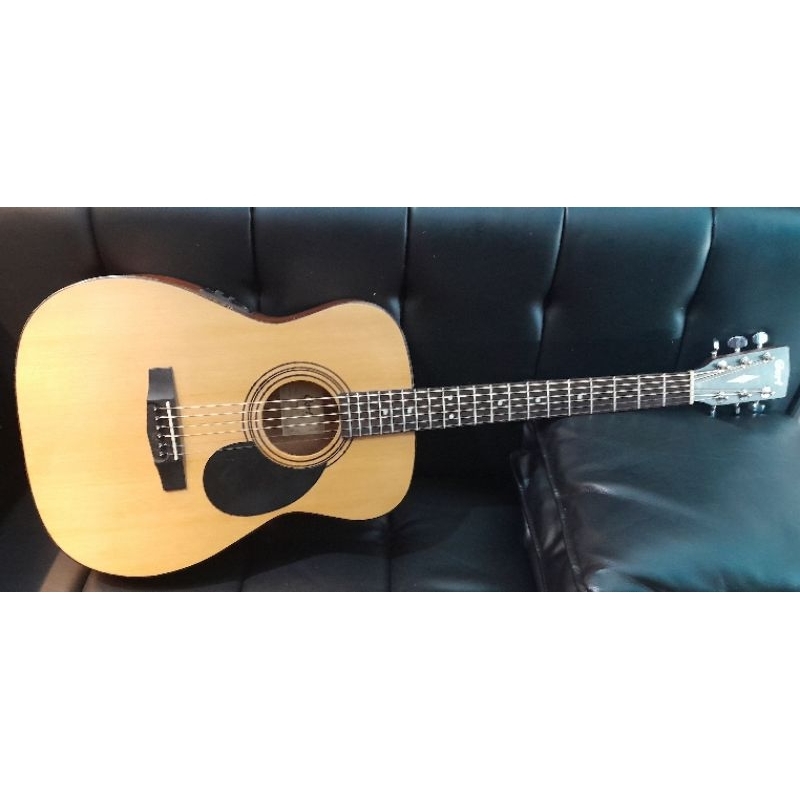 Jual Gitar Akustik Elektrik Cort Af E Op Original Sudah Seting Second Shopee Indonesia