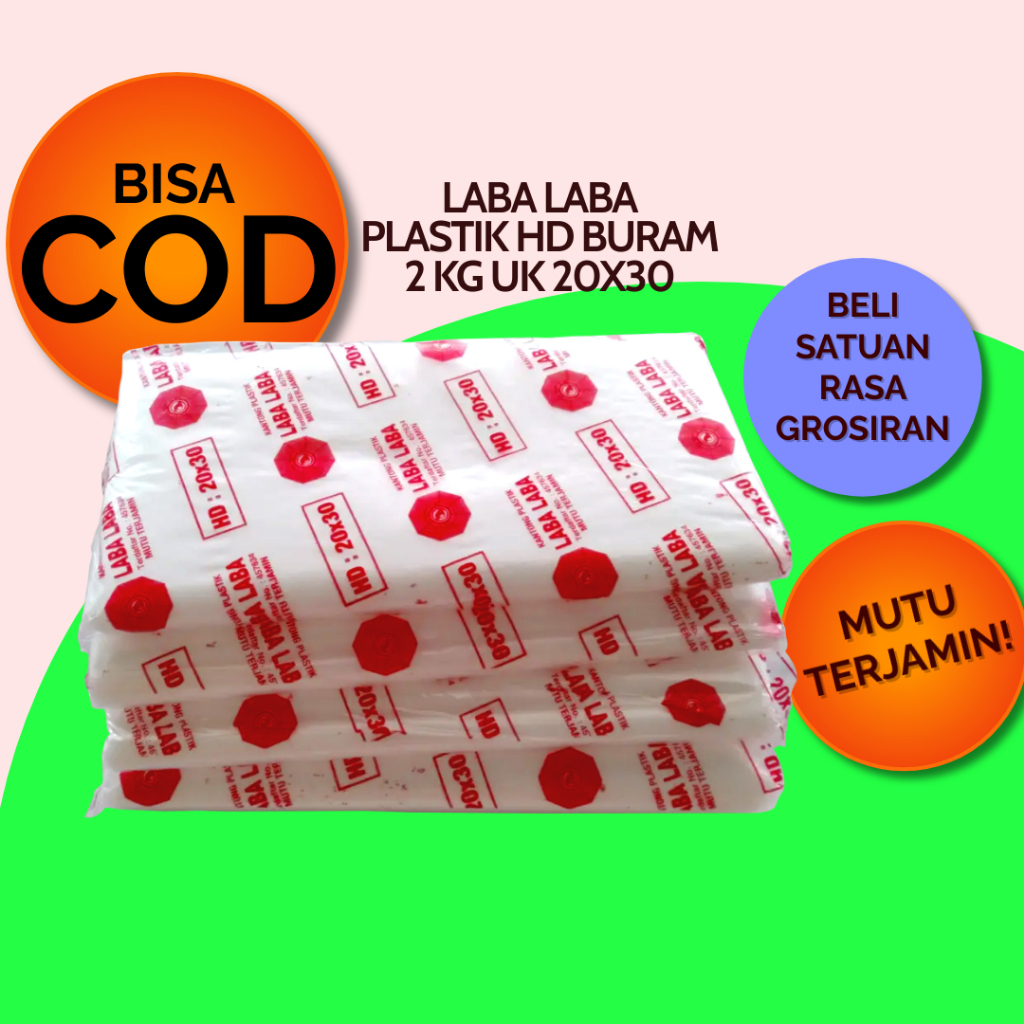 Jual Kantong Plastik Plastic Pelastik Putih Pe Hd Buram Bening ...