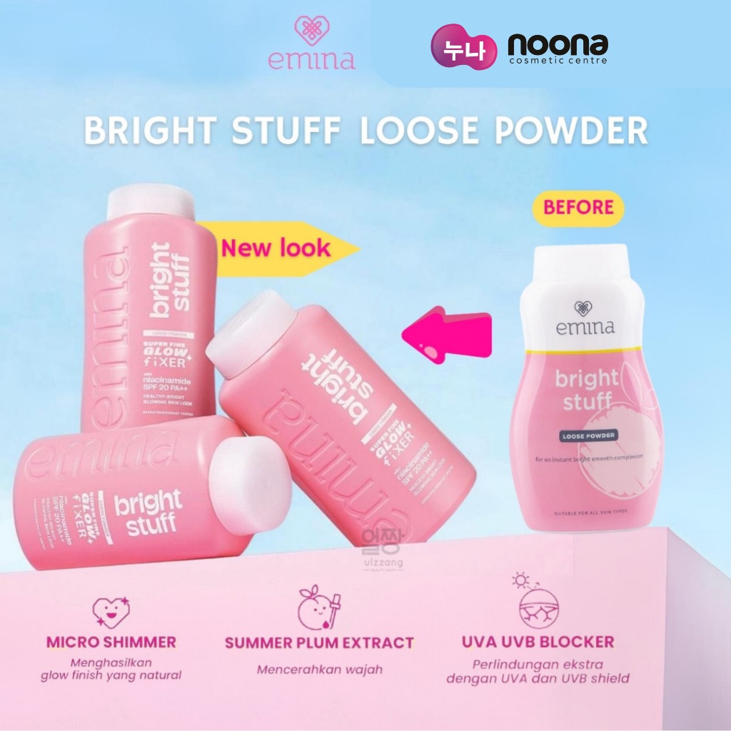 Jual EMINA BRIGHT STUFF LOOSE POWDER 55GR/N007404 | Shopee Indonesia