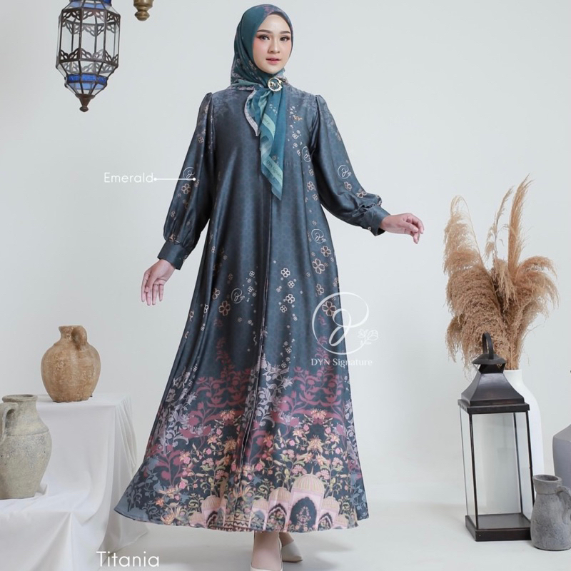 Jual DYN Signature Titana Dress & Titania Dress - Gamis Couple Set ...