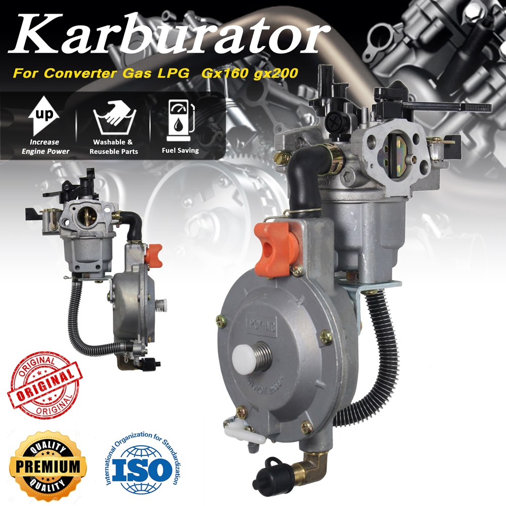 Jual Carbulator Converter Gas LPG Gx160 gx200 Conventer Karbulator Genset Pompa Alkon Shopee
