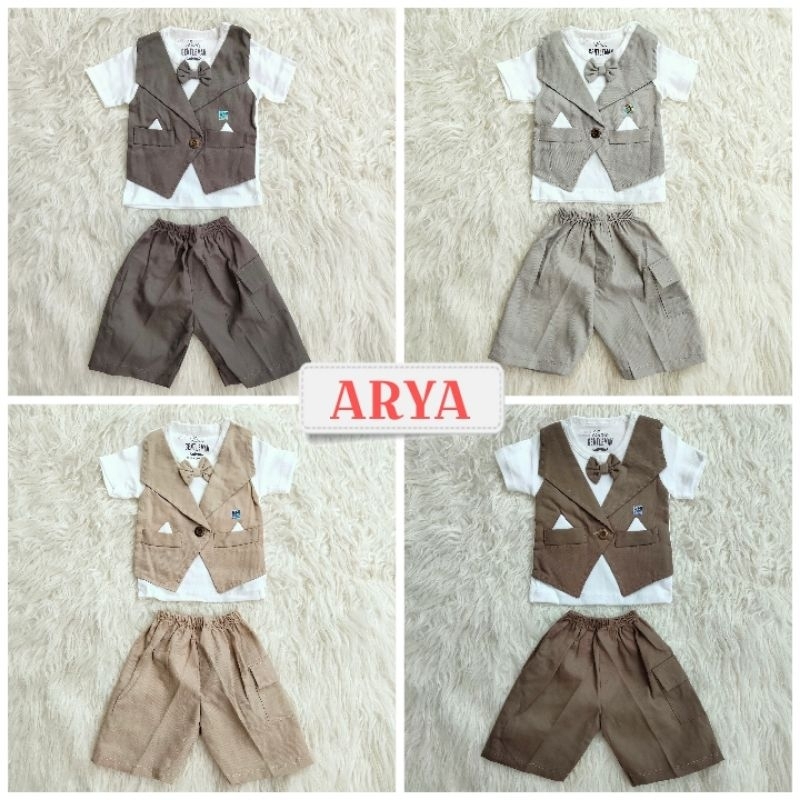 Setelan Tuxedo Vest Baju Bayi