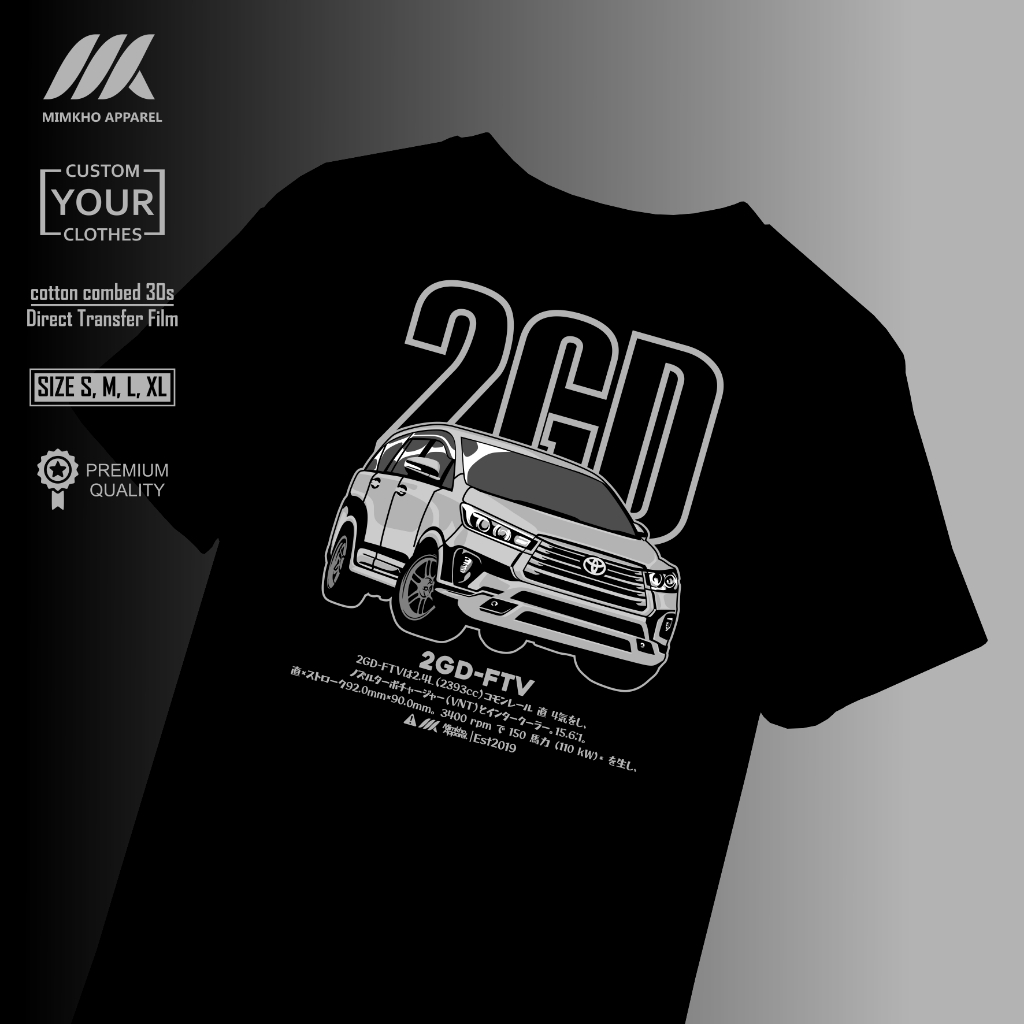 Jual MIMKHO Kaos Toyota Kijang Innova 2GD/Innova reborn 2GD Diesel ...