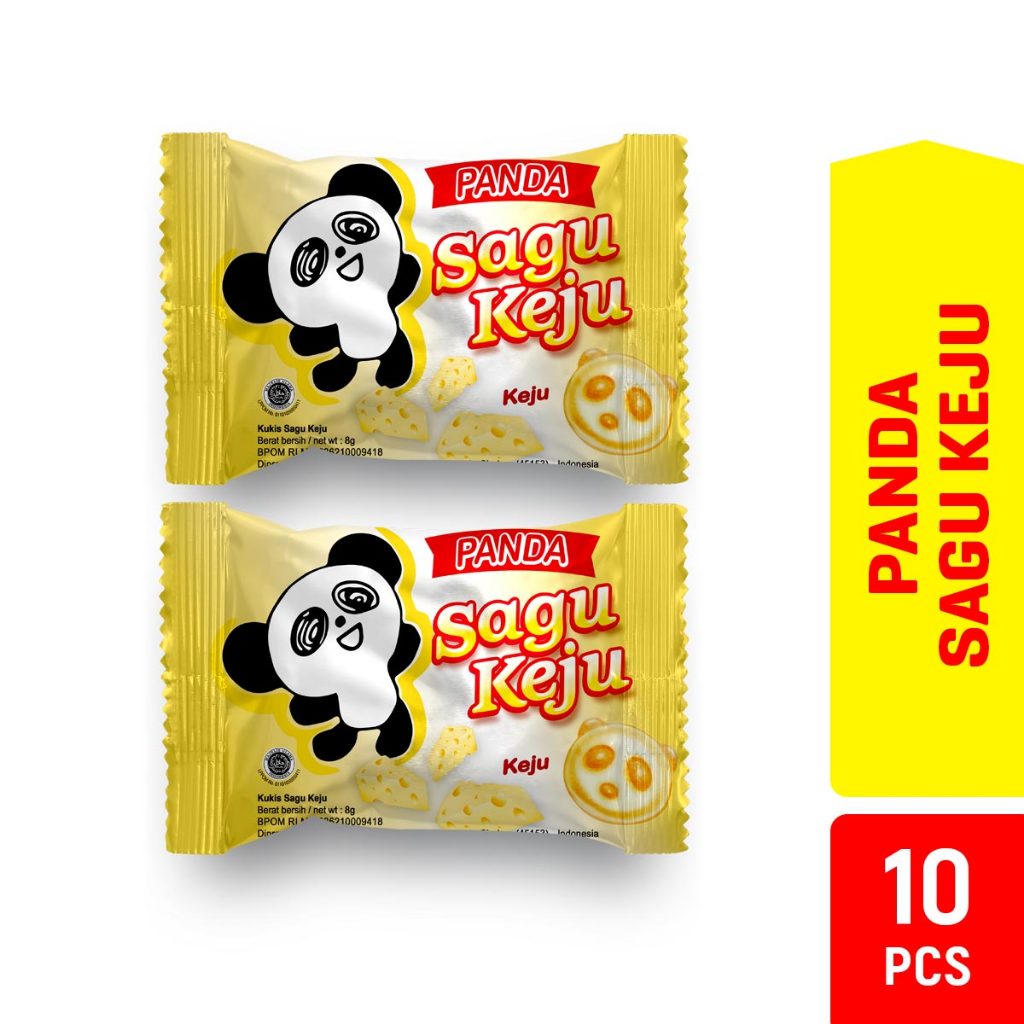 Jual Happy Time Panda Sagu Keju Dan Panda Sagu Keju Pandan ( Isi 10 Pcs ...