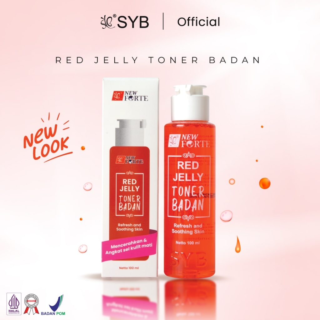 Jual [ FORTE TONER ] SYB FORTE RED JELLY TONER BADAN 100ML / PEMBERSIH ...