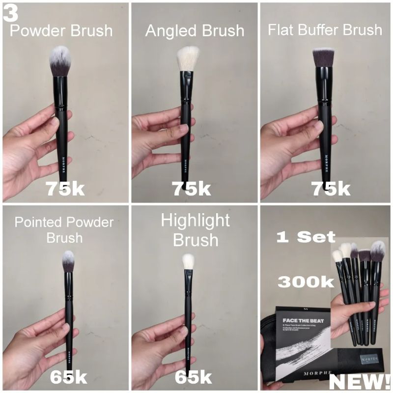 Jual Morphe Face The Beat 5 pcs Brush Set (Ready Stock) | Shopee Indonesia