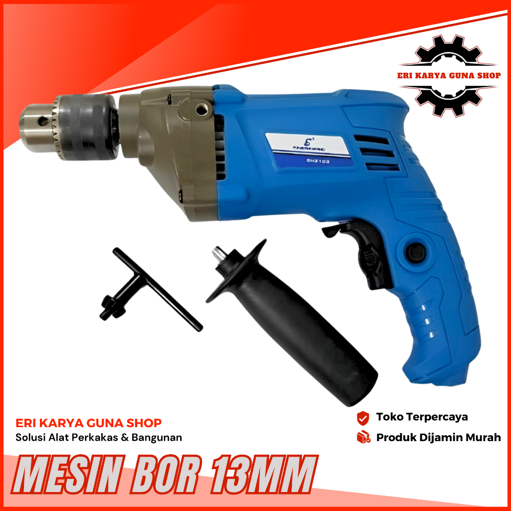 Jual Mesin Bor Listrik 13mm Bolak Balik Electric Drill Impact Drill Bor Tembok Beton Kayu Besi 5611