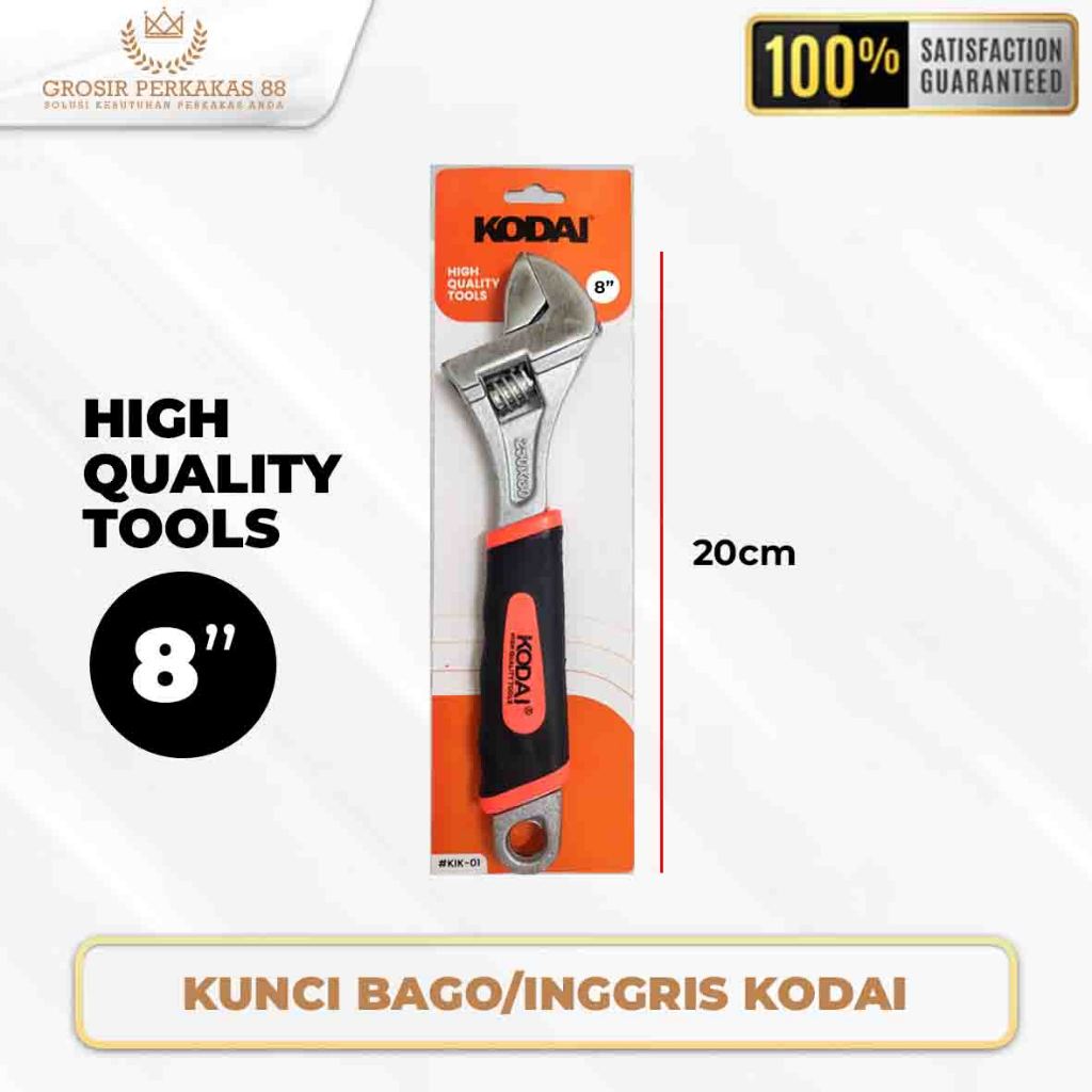 Jual Kunci Inggris Adjustable Wrench Kodai Gagang Karet Shopee Indonesia