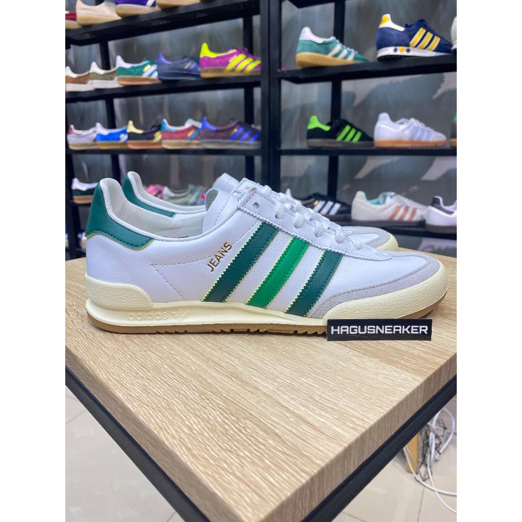 Jual ADIDAS JEANS [ WHITE / GREEN ] #GW5755 HAGUSNEAKER