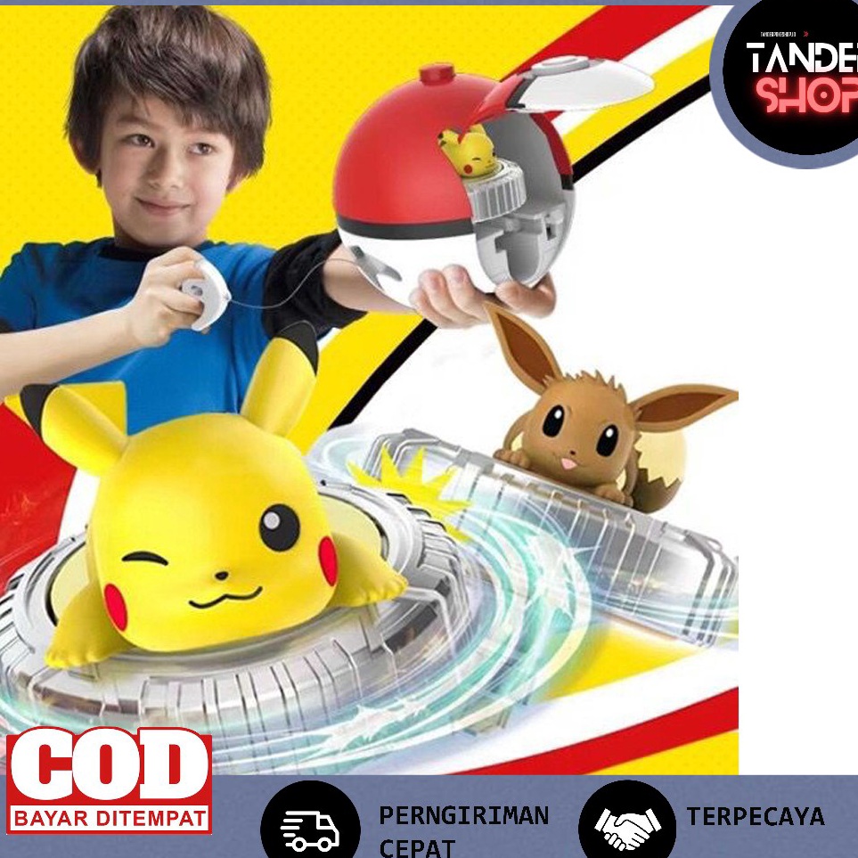 Jual dQ Gasing Pokemon mainan anakanak Battle Game Gyro Premium Pikachu ...