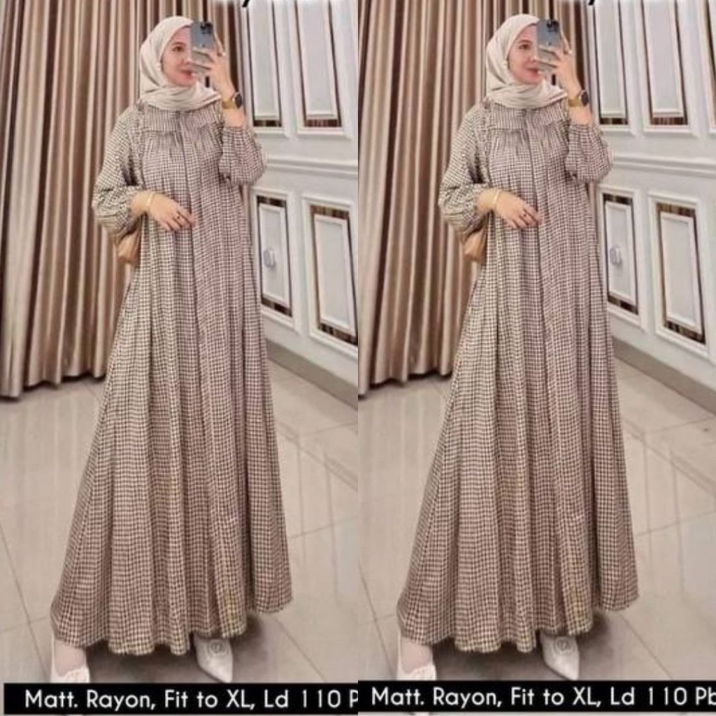 Jual Gamis Rayon Gamis Midi Dres Gamis Kekinian Rayon Premium