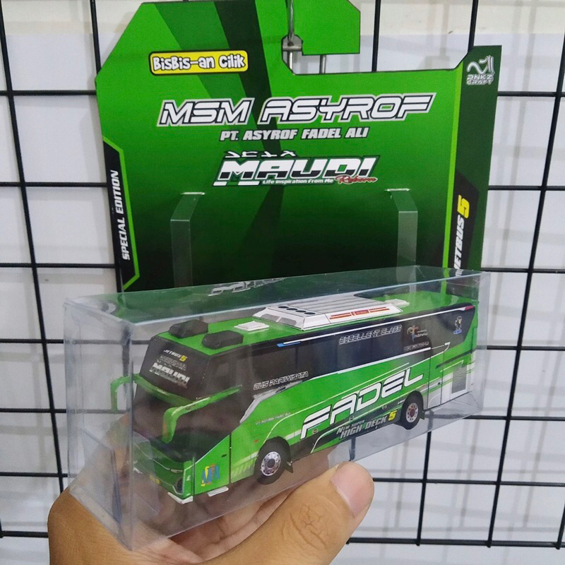 Jual MINIATUR BUS KARTON MSM ASYROF FADEL 