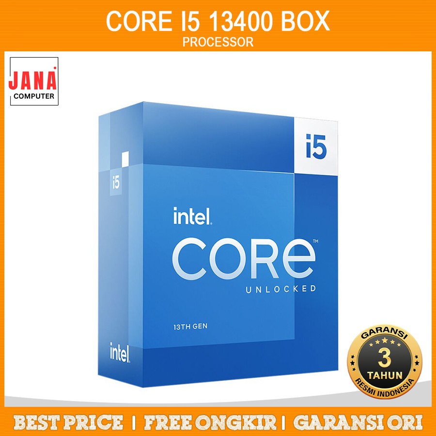 Jual PROCESSOR INTEL Core i5 13400 Box | Raptor Lake LGA1700 up to 4 ...