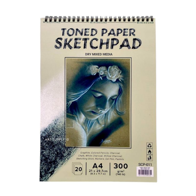 Jual Toned Paper Spiral A5 A4 sketchpad 300g Kertas Gambar Sketchbook ...