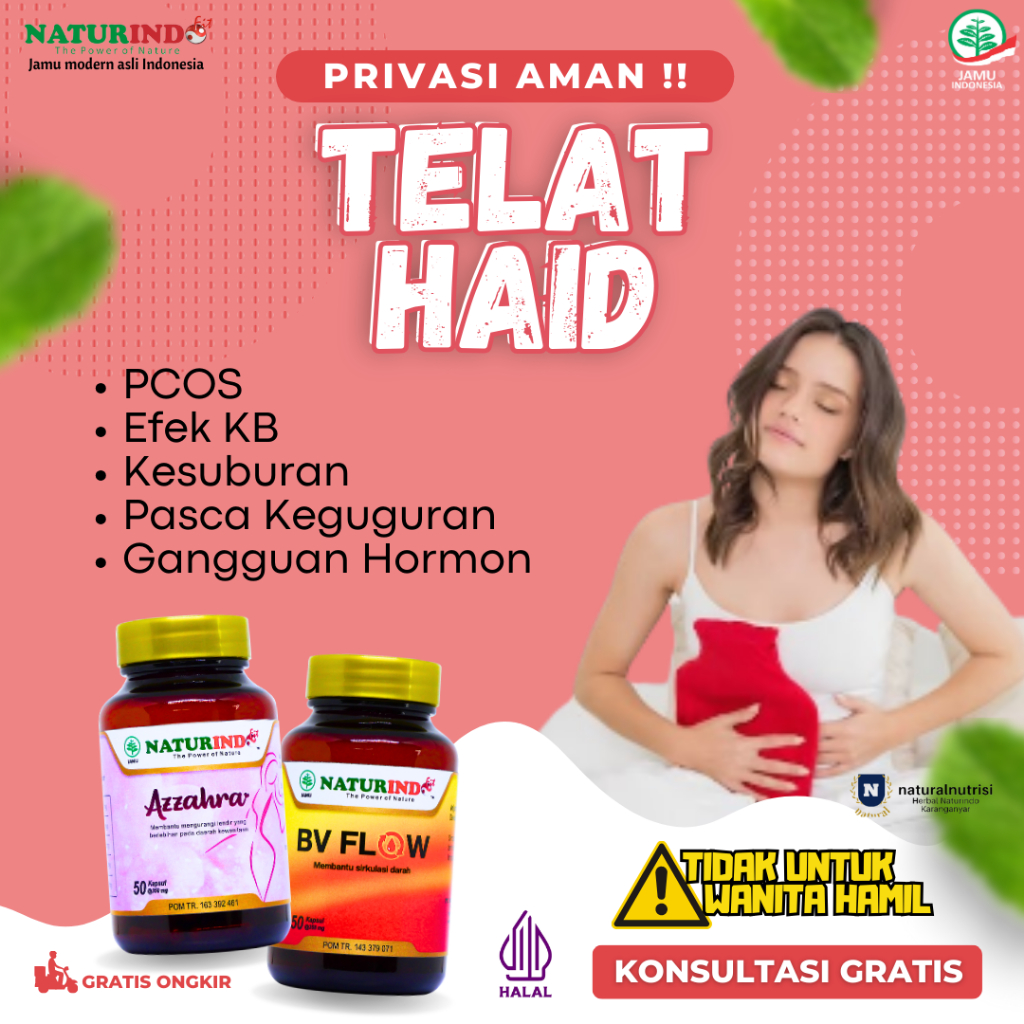 Jual Obat Telat Datang Bulan Pelancar Haid Tidak Teratur Terlambat