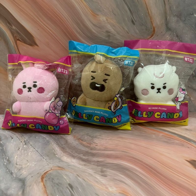 Jual BT21 jelly candy edition cooky shooky rj jungkook jin suga yoongi ...