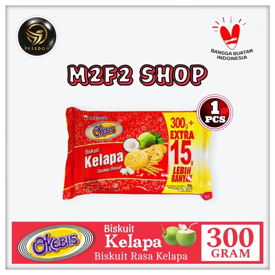 Jual Okebis Biskuit Kelapa Original Coconut Biscuit 300 Gr Kemasan