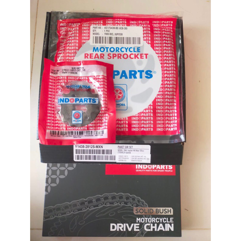 Jual Gear Set / Gir Set / Rantai Roda Set / Gerset / Gear Paket