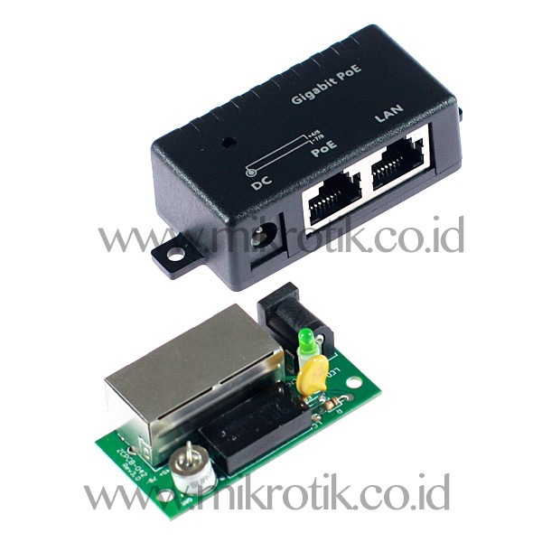 Jual Mikrotik POE-G-Surge Gigabit Power over Ethernet Adapter + Surge ...