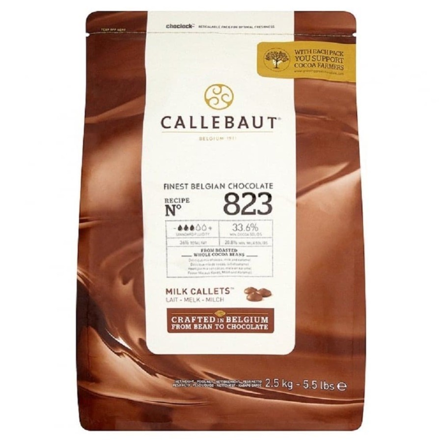 Jual Callebaut 823 Milk Chocolate Couverture 33.6% Coklat Belgia ...