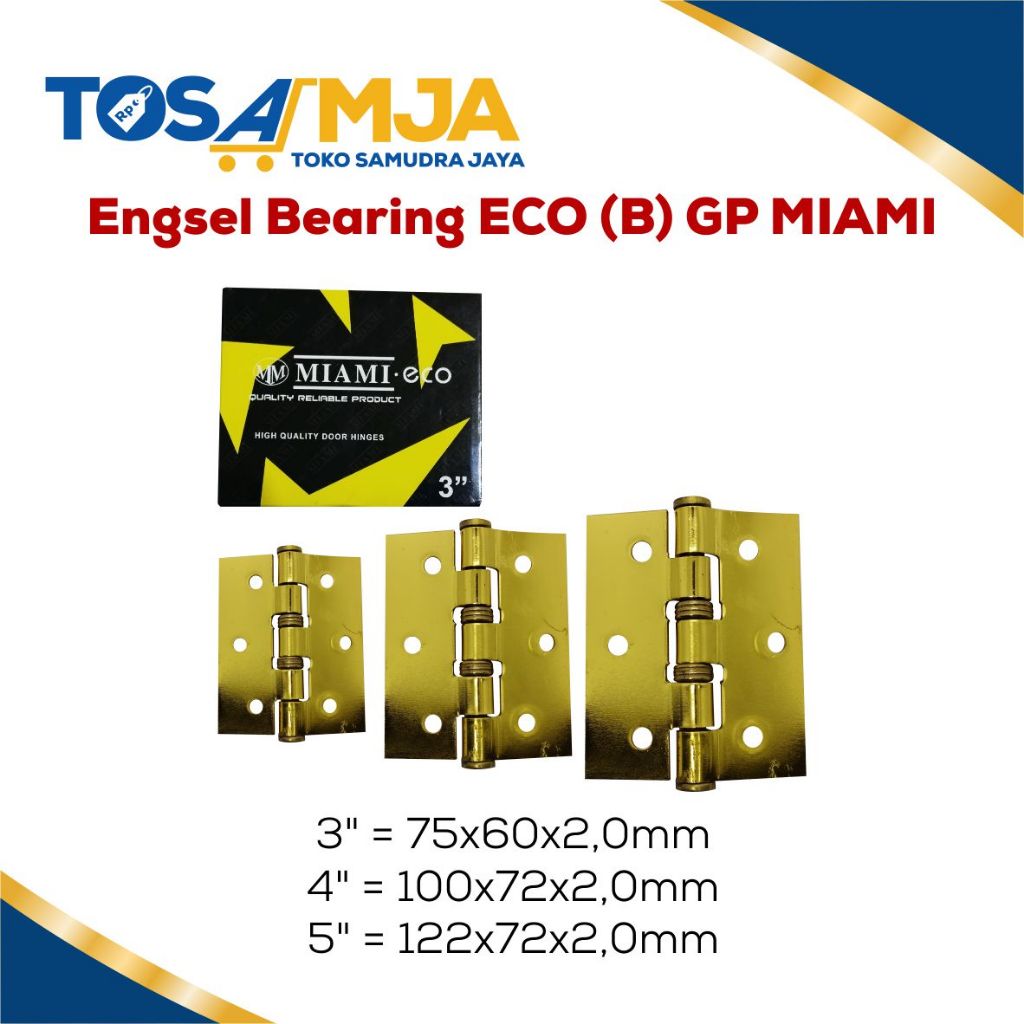 Jual (1 SET) ENGSEL BEARING 4 ECO GOLD PLATED / ENGSEL PINTI / ENGSEL ...