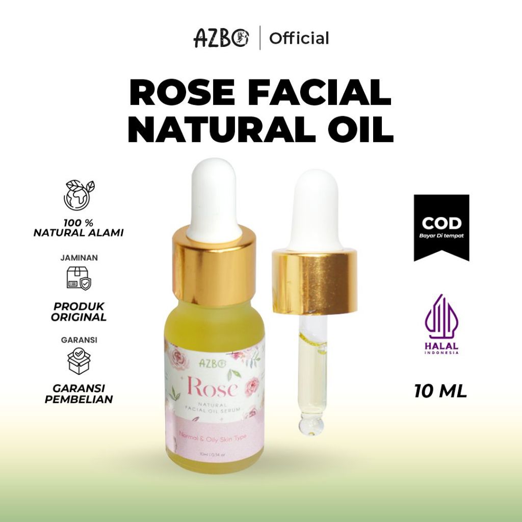 Jual AZBO ROSE NATURAL FACIAL SERUM - 1 Botol (Isi 10 ml) | Shopee ...
