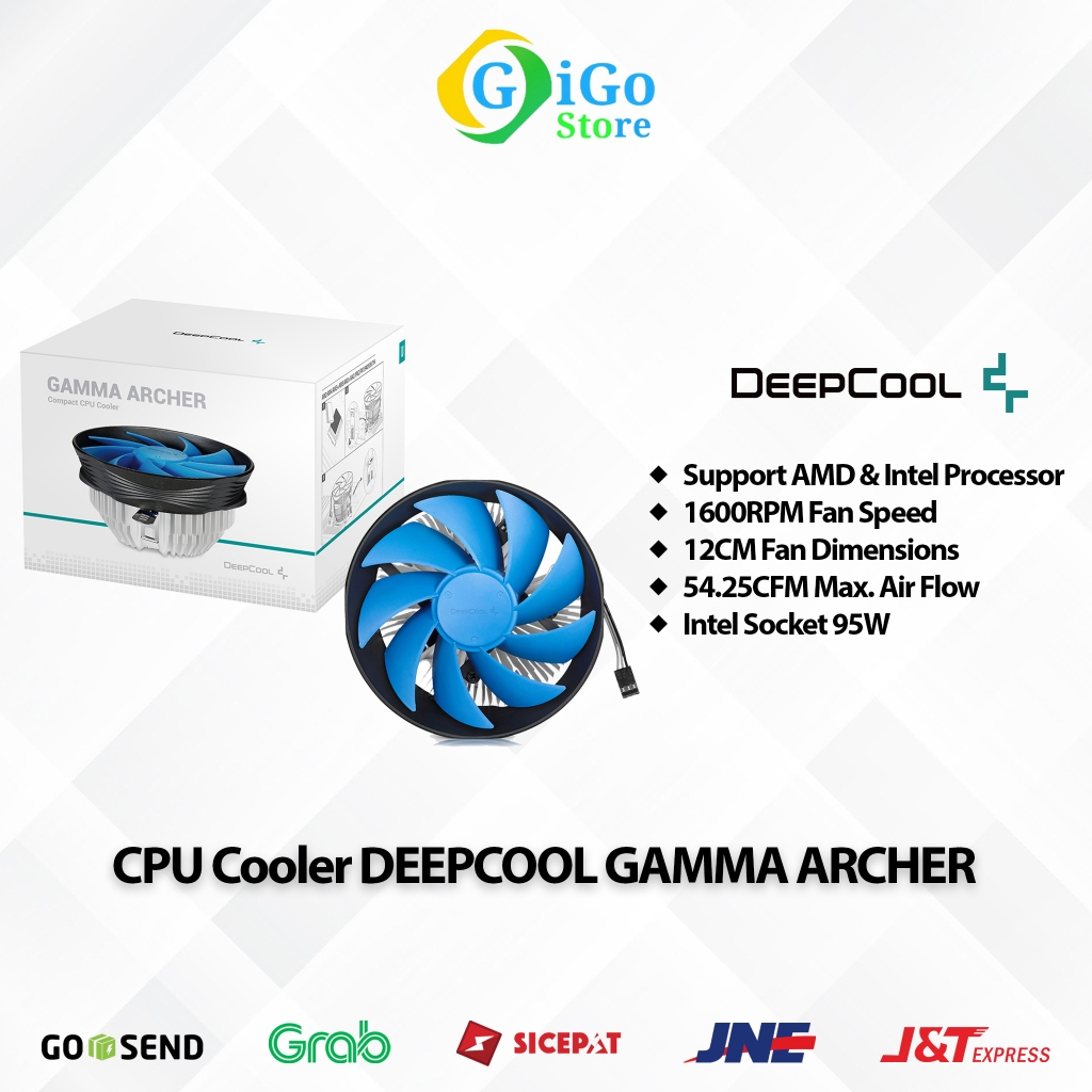 Jual CPU Cooler Deepcool GAMMA ARCHER AMD 95W Socket Intel Processor PC ...