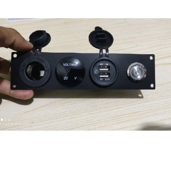 Jual Panel Dashboard Add On Universal Soket Usb Charger Lighter