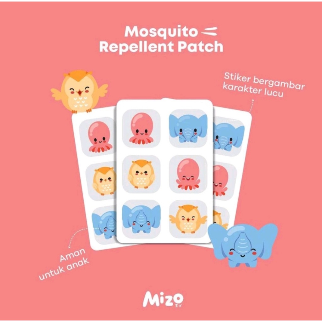 Jual Stiker Anti Nyamuk ( Mizo Mosquito Repellent Patch - Sticker ...