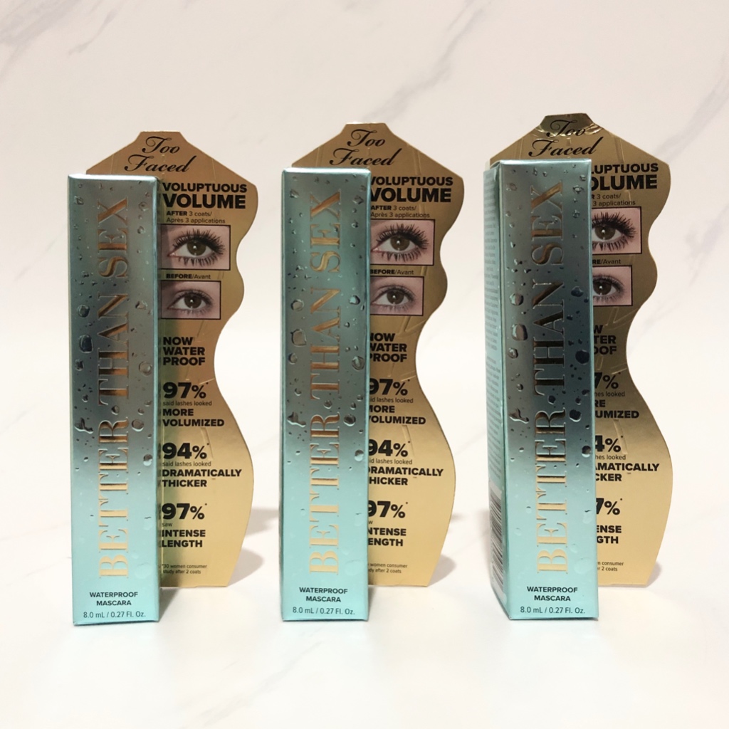 Jual TOO FACED Better Than Sex Waterproof Mascara FULL SIZE