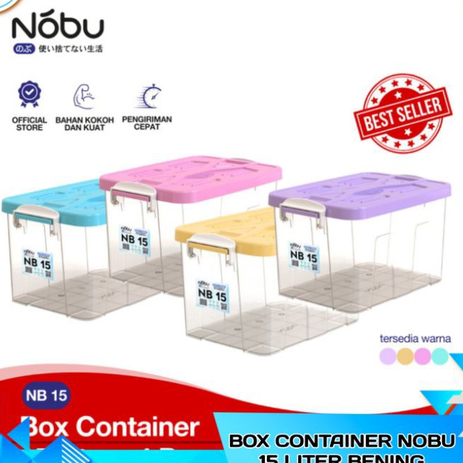 Jual Container Box - Nobu Box 15 Liter - Box Penyimpanan - Box ...