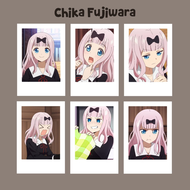 Jual Polaroid Anime Kaguya sama Love is war chika fujiwara | Shopee ...