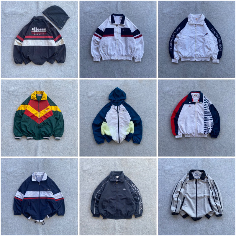Jual Windbreaker Vintage Colorblock Jacket Second PxL ada disosial ...