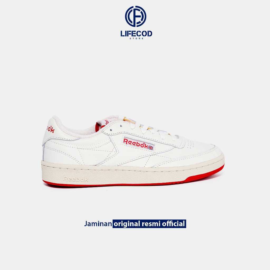 Jual Sepatu Sneakers Reebok Club C85 Vintage Chalk 100070250 Original ...