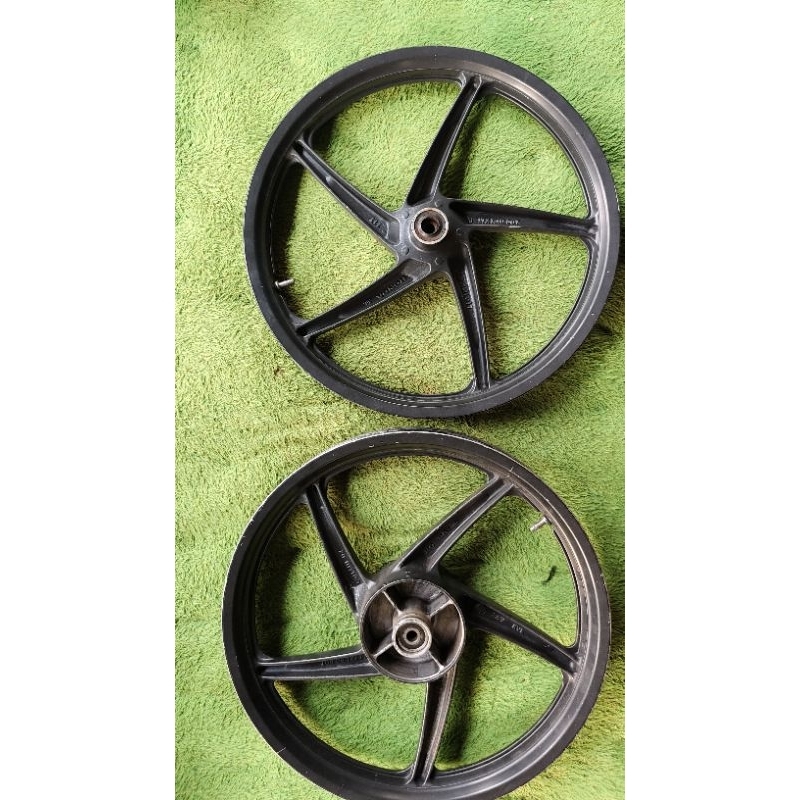 Jual velg ori supra x 125 double diisc set velg depan belakang Shopee