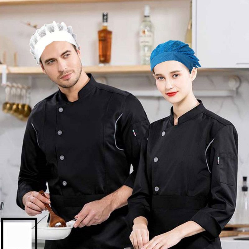 Jual Topi Koki Chef Hairnet Jaring Topi Perawat Topi Chef Dewasa ...