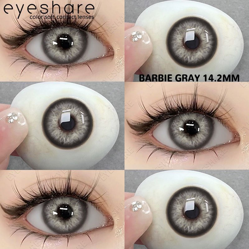 Jual Eyeshare Softlens Miki Gray 1 Pasang 140mm Shopee Indonesia