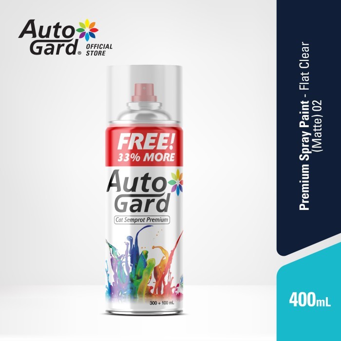 Jual Cat Semprot Autogard Standard 400ml 02 Flat Clear (Matte) (12Pcs ...