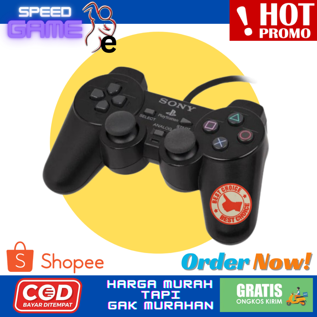 Jual Stik Stick Ps Ps 2 Tw Hitam Merek Elite Stik Ps2 Stik Ps