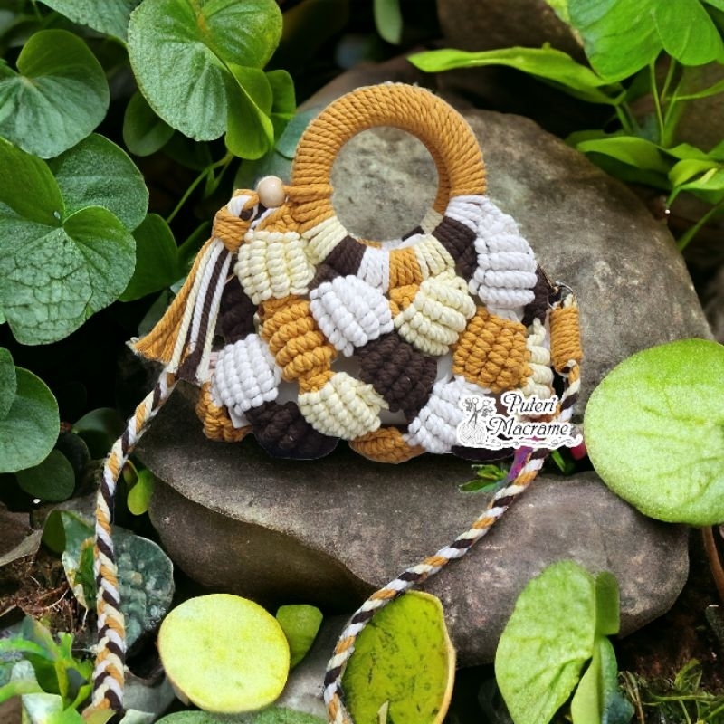 Jual Macrame Bubble Bag, Macrame Shell Bag (Puluhan Variasi Warna ...