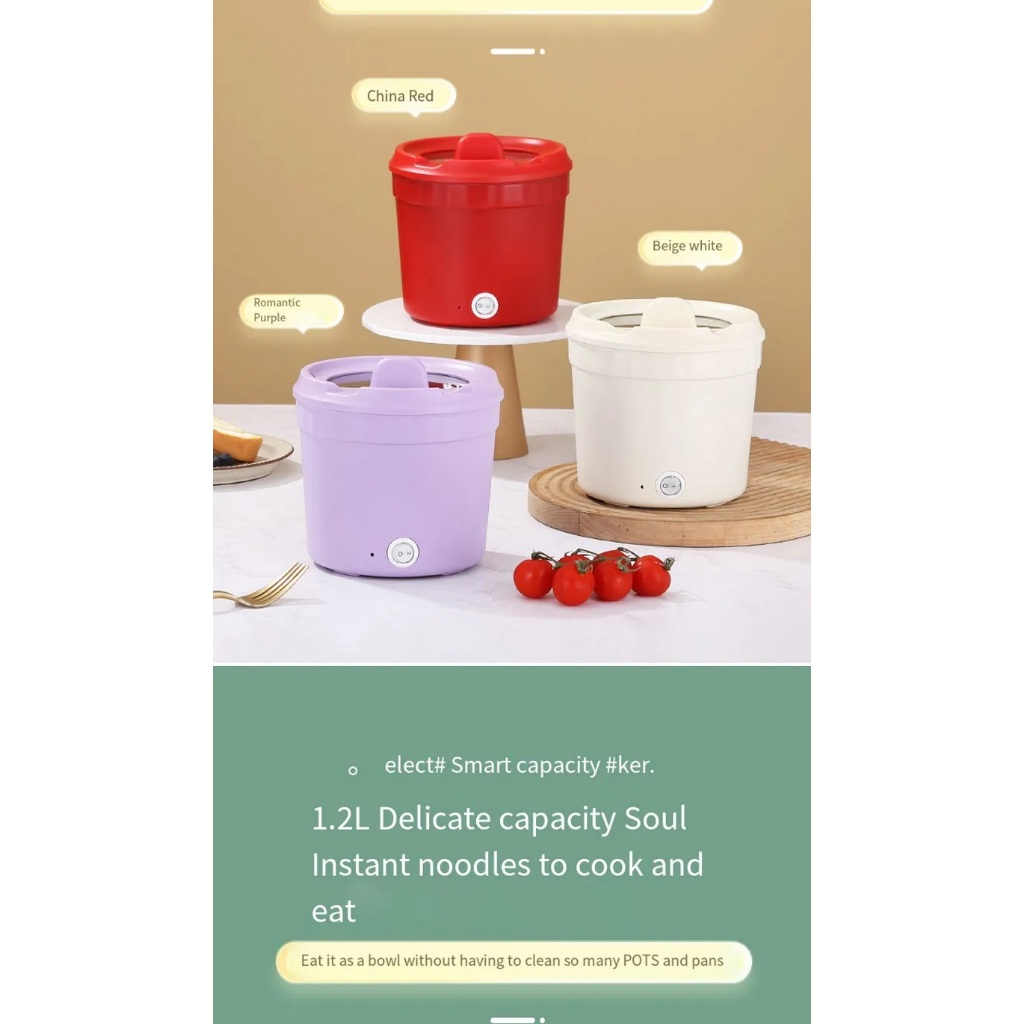 Jual Panci Listrik Mini Portabel 1.2 L Rice cooker Penanak nasi ...