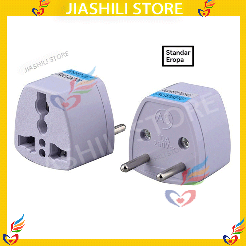 Jual Jiashili Colokan Listrik kaki dua Jepang 2 Pin Gepeng Travel ...