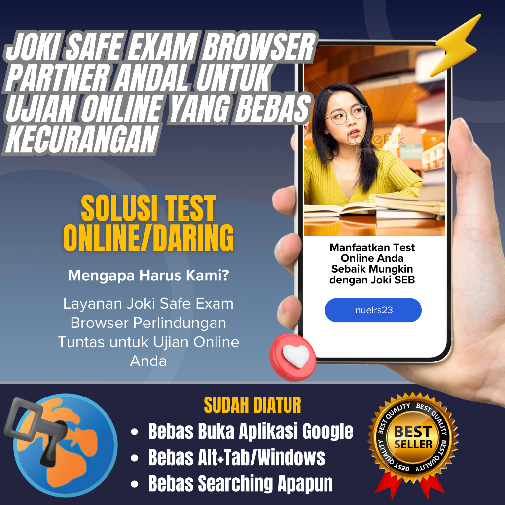 Jual aplikasi safe exam browser test online shopee indonesia