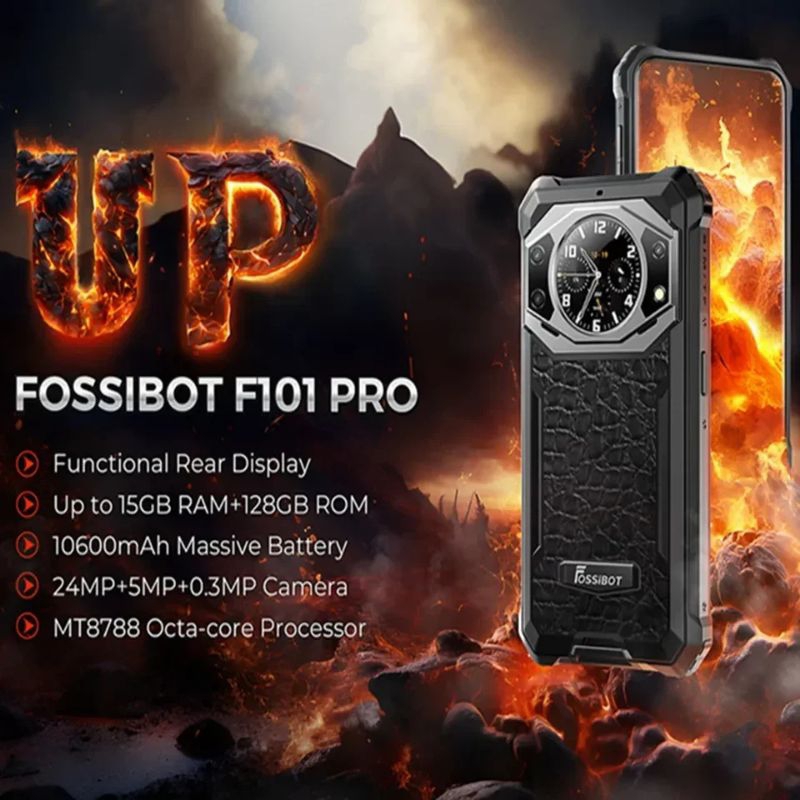 Jual Fossibot F101 Pro,10600mAh,15GB+128GB,IP68 Waterproof Rugged,24MP ...