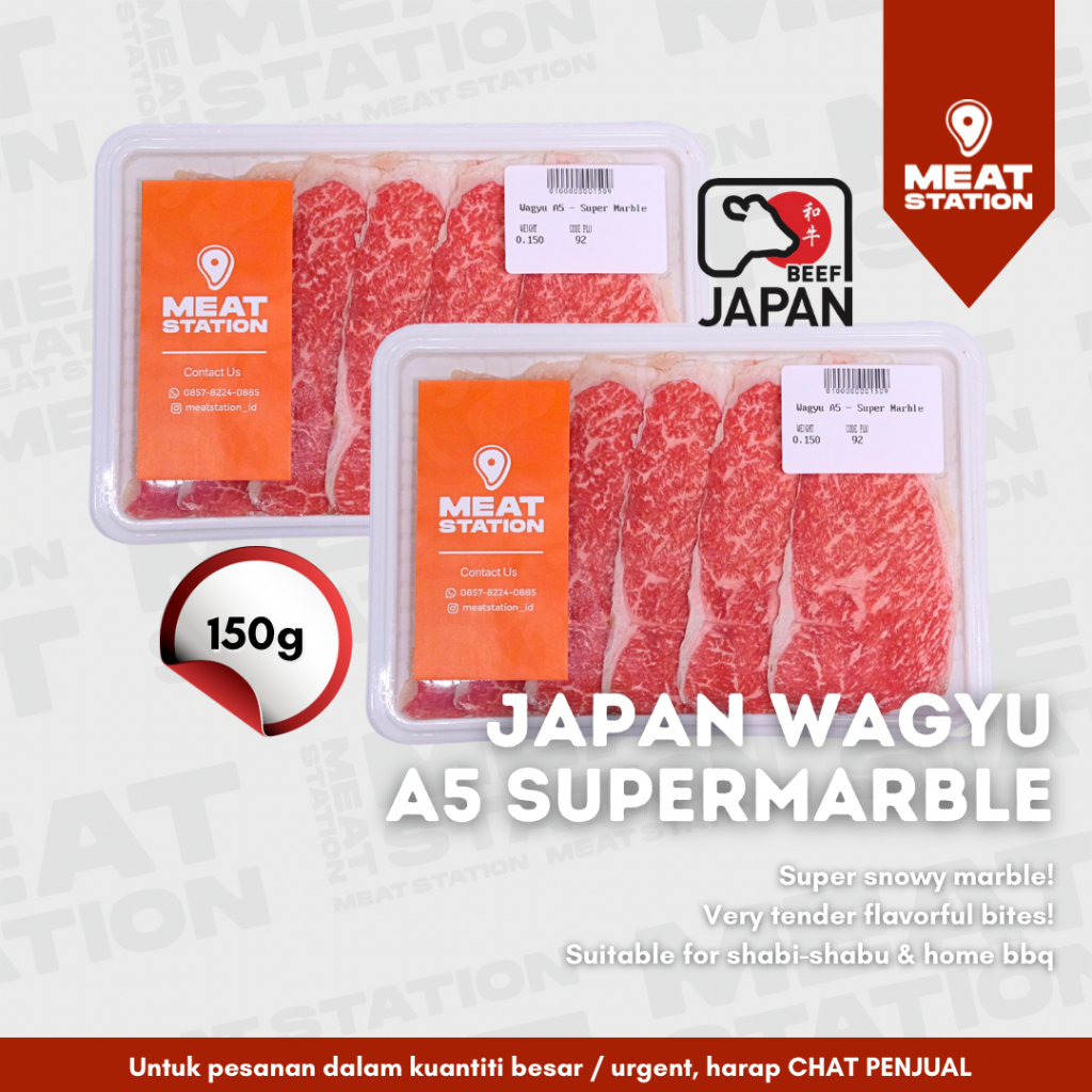 Jual Jpn Wagyu A5 Slice - Super Marble Beef / Beef Slice / Daging Sapi ...
