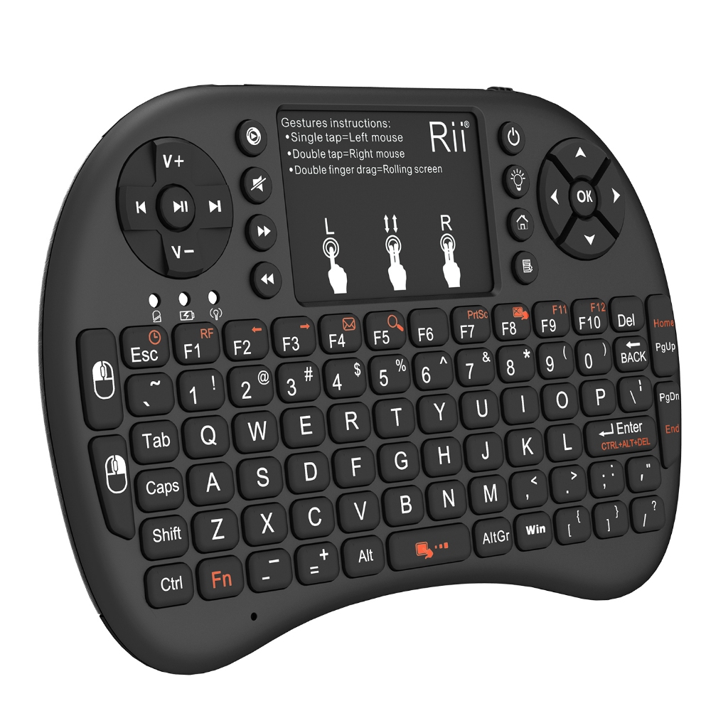 Jual Rii i8+ Mini Bluetooth Keyboard With Touchpad Backlit Portable ...