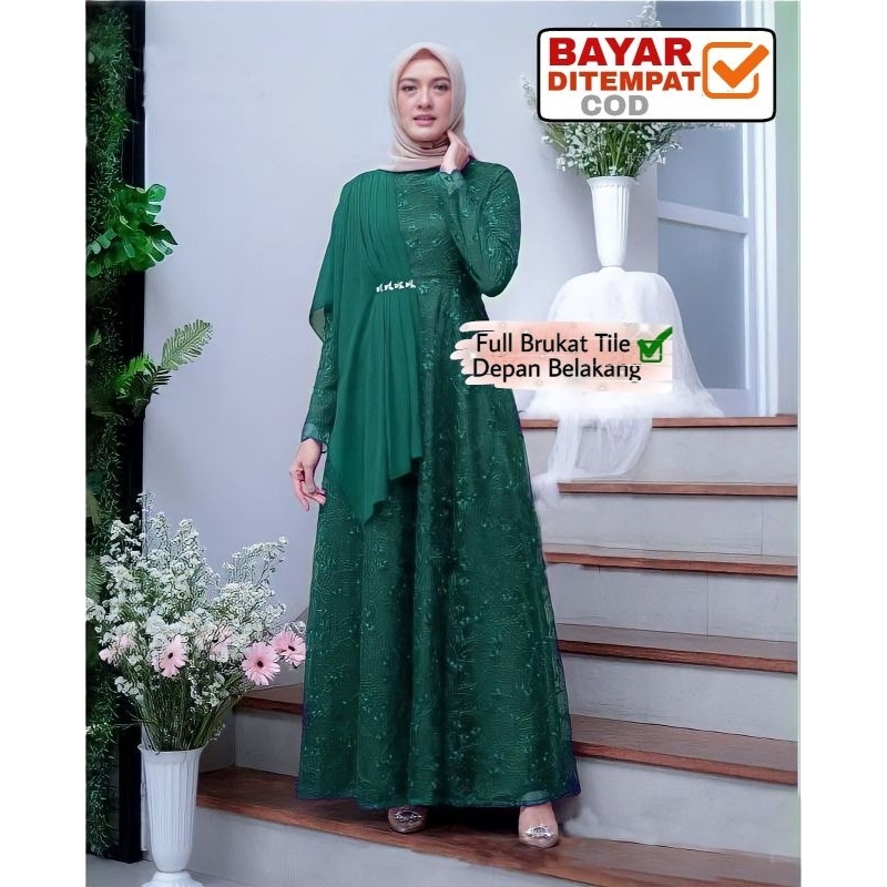 Jual Gamis Brokat Jumbo Terlengkap & Harga Terbaru Juni 2026 | Shopee ...