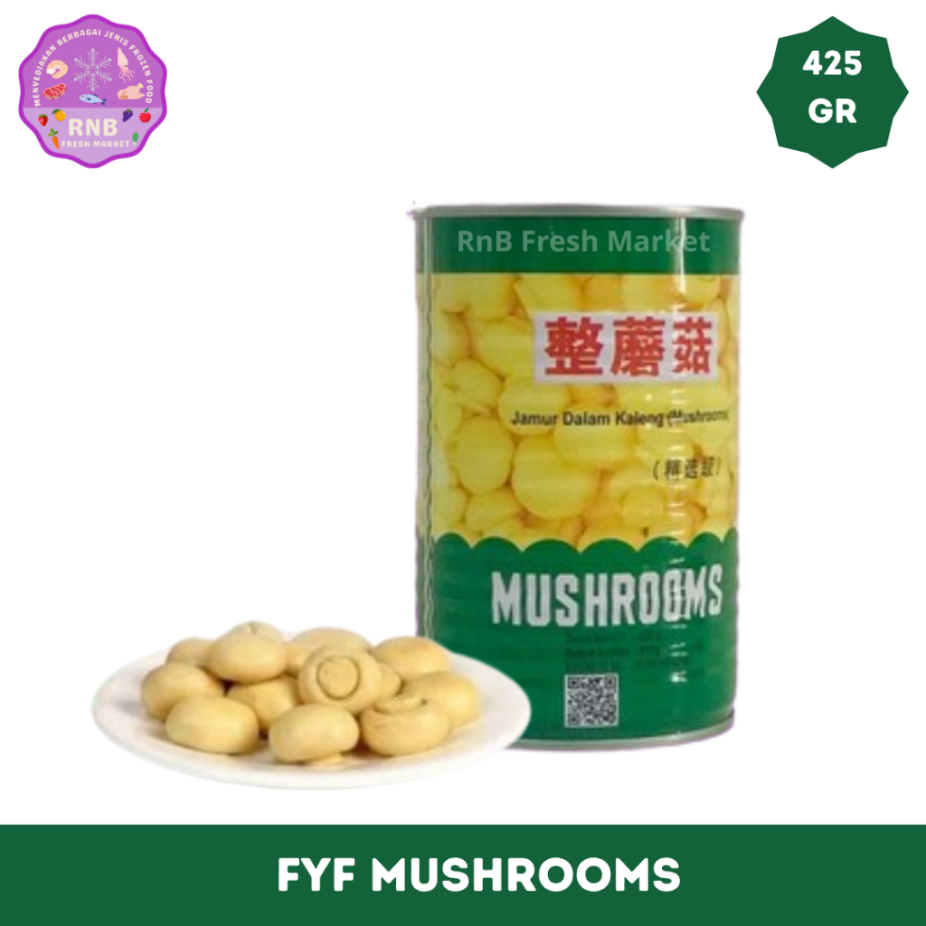Jual Fyf Jamur Kaleng Netto 425 Gram | Shopee Indonesia